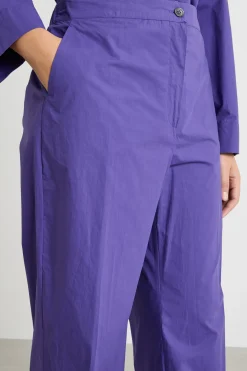 Pantalone ampio con tasche - Viola