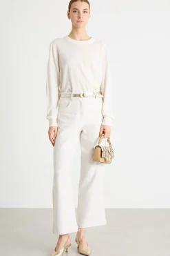 Pantalone ampio e dritto - Bianco