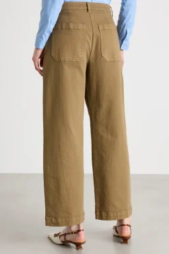 Pantalone ampio in bull - Marrone