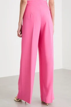 Pantalone ampio in cady - Fuxia