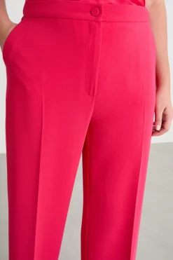 Pantalone ampio in cady - Fuxia