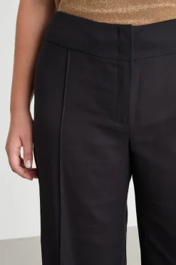 Pantalone ampio in crepe - Nero