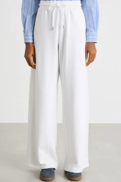 Pantalone ampio in felpa - Bianco