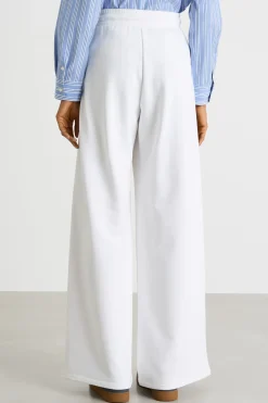 Pantalone ampio in felpa - Bianco