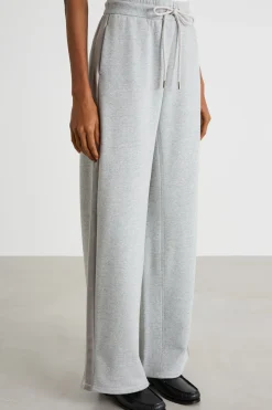 Pantalone ampio in felpa - Grigio