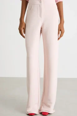 Pantalone ampio in felpa - Rosa