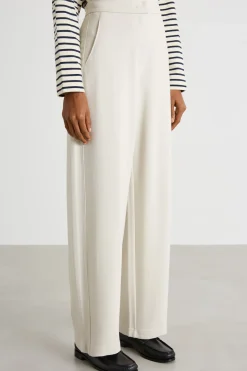 Pantalone ampio in jersey - Bianco