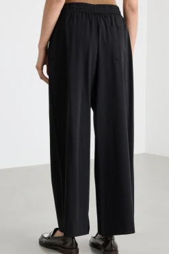 Pantalone ampio in jersey - Nero