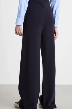 Pantalone ampio in maglia - Blu Notte