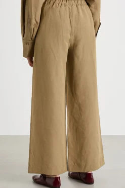 Pantalone ampio stile jogging - Cammello