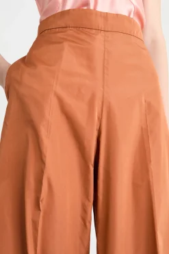 Pantalone a palazzo in taffettà - Arancione