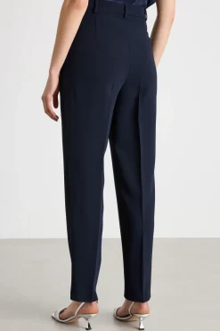Pantalone a sigaretta con pinces - Blu