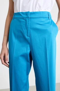 Pantalone a sigaretta con tasche - Azzurro