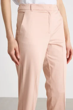 Pantalone a sigaretta con tasche - Rosa