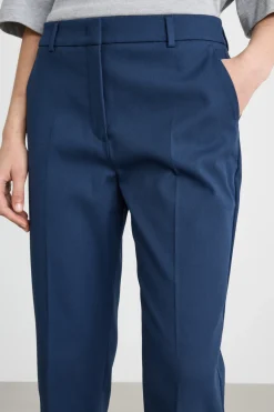 Pantalone a sigaretta cropped - Blu
