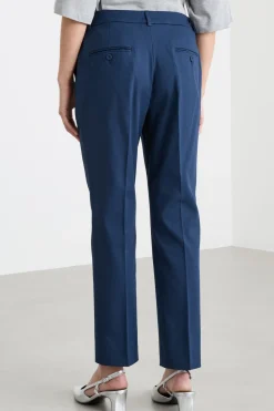 Pantalone a sigaretta cropped - Blu