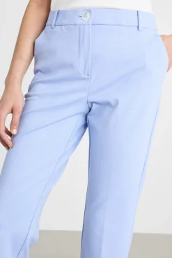 Pantalone a sigaretta stretch - Azzurro
