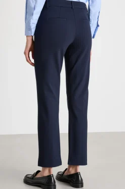 Pantalone a sigaretta stretch - Blu