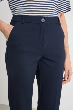 Pantalone a sigaretta stretch - Blu