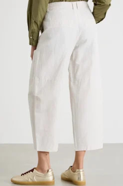 Pantalone baggy in tela - Bianco