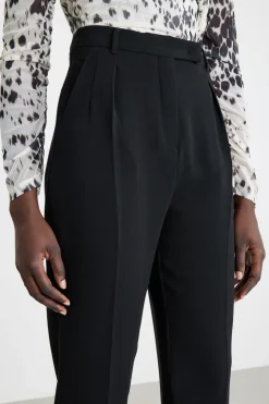 Pantalone carrot in cady - Nero