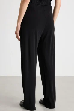 Pantalone carrot in jersey - Nero