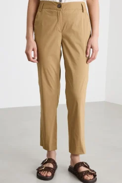 Pantalone chino stretch - Cammello