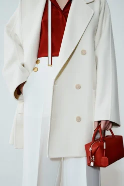 Pantalone con bottoni decorativi - Bianco