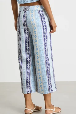 Pantalone con cintura - Azzurro