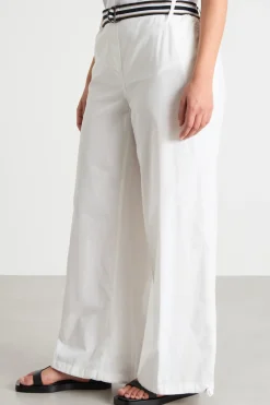 Pantalone con cintura - Bianco