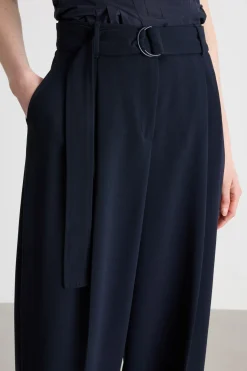 Pantalone con cintura - Blu