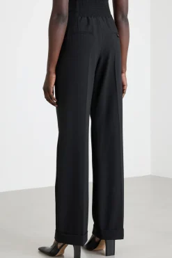 Pantalone con cinturini - Nero