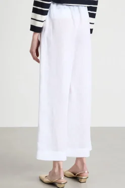 Pantalone con coulisse in vita - Bianco