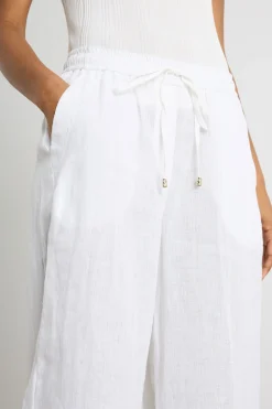 Pantalone con coulisse in vita - Bianco