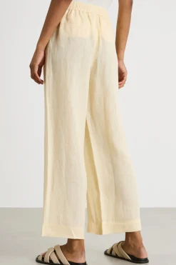 Pantalone con coulisse in vita - Giallo