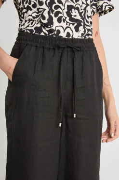 Pantalone con coulisse in vita - Nero