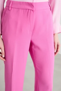 Pantalone con fondo leggermente svasato - Fuxia