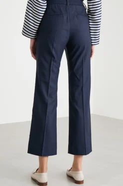 Pantalone con fondo svasato - Blu
