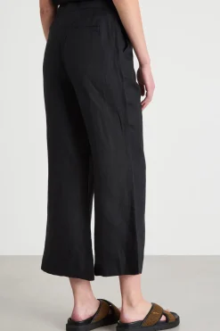 Pantalone con fondo svasato - Nero