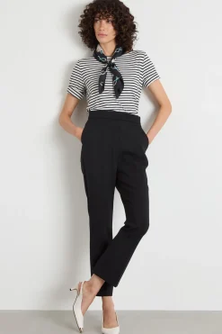 Pantalone con gamba cropped - Nero
