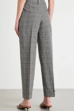 Pantalone con motivo Principe di Galles - Grigio