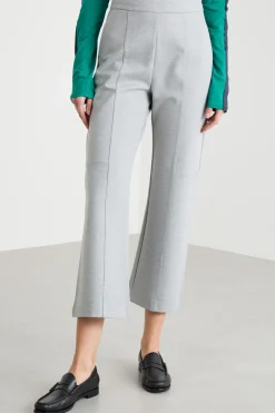 Pantalone con nervatura centrale - Grigio