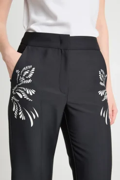 Pantalone con stampa - Nero Bianco