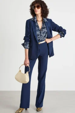 Pantalone con strass - Blu