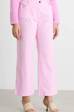 Pantalone crop aderente - Rosa