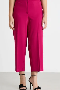 Pantalone cropped in jersey - Rosa