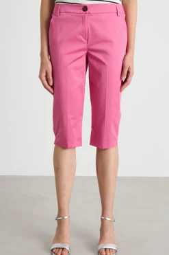 Pantalone cropped semi-aderente - Rosa