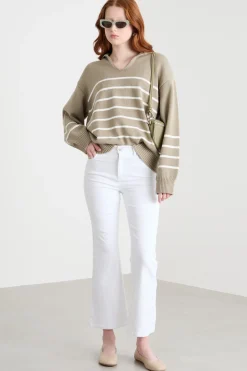 Pantalone dalla linea aderente - Bianco