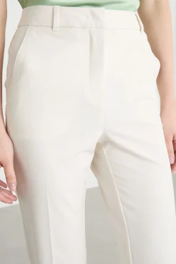 Pantalone dritto con tasche - Avorio