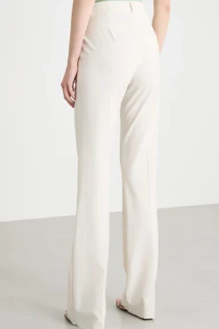 Pantalone dritto con tasche - Avorio